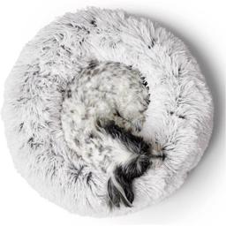 Hunter Donut Fluffy Hundeseng Design Loppa Relax White